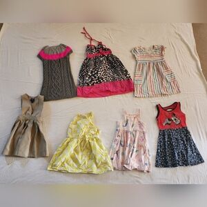 Pink and Black Polka Dot Kids Dress